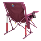 Back right view of the berry Kickback Insulated Rocker.