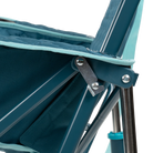 Close up view of the safety lock on the teal Kickback Insulated Rocker.