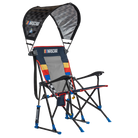 NASCAR For Him Bundle featuring RoadTrip Rocker camping chair with bold racing stripe design and included SunShade Accessory canopy.