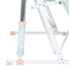 Close up of spring-action rocking technology on the floral bouquet Pod Rocker.