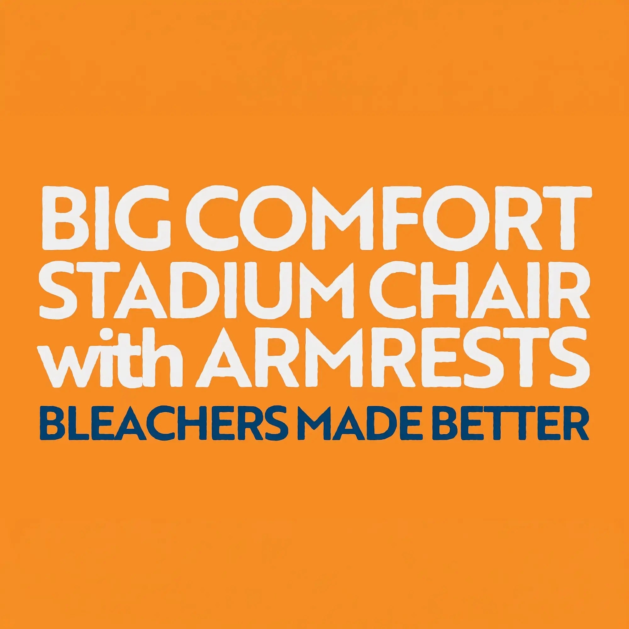 An overview video showing the features and technology of the Big Comfort Stadium Chair with Armrests. 