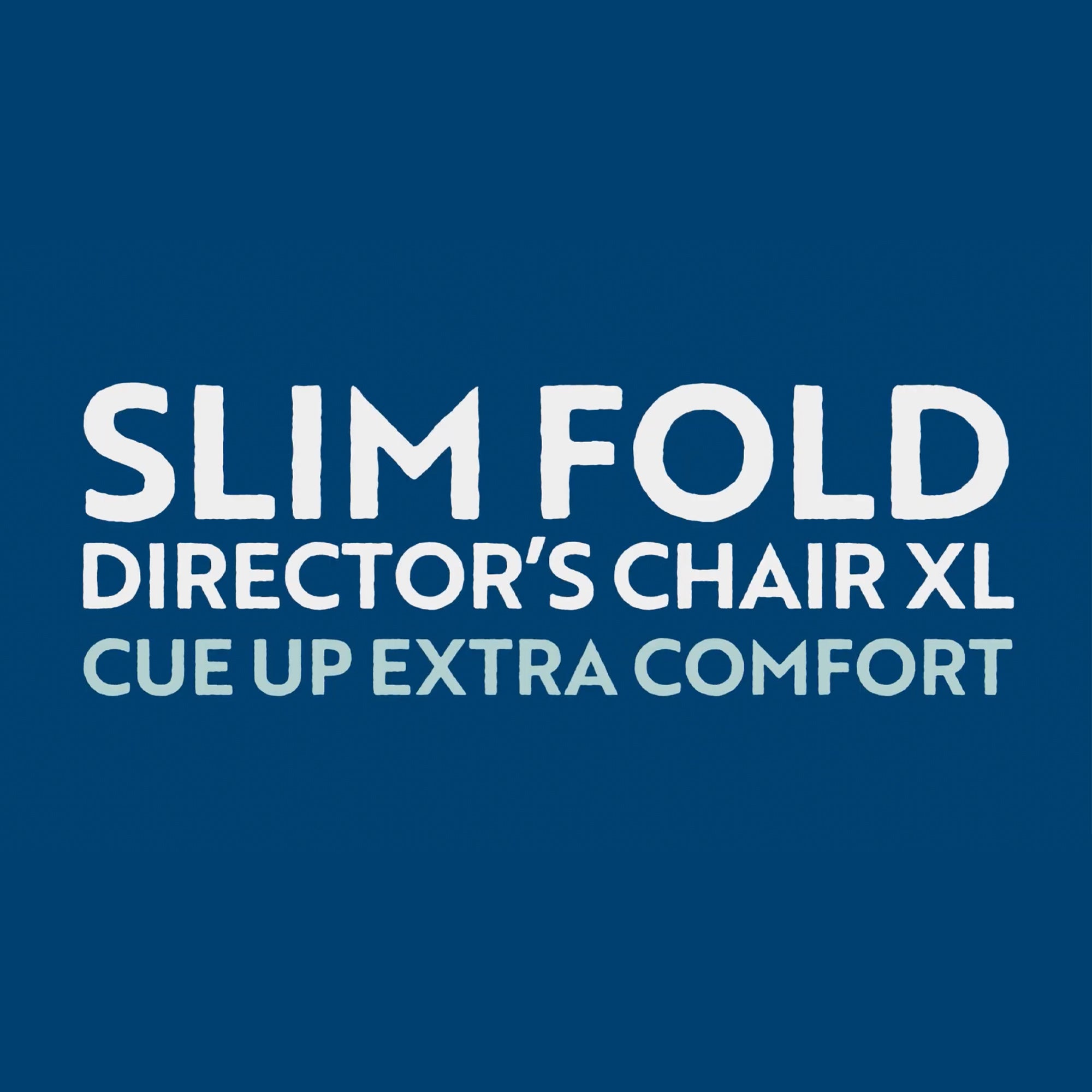 An overview video showing the features and technology of the Slim-Fold Directors Chair XL. 