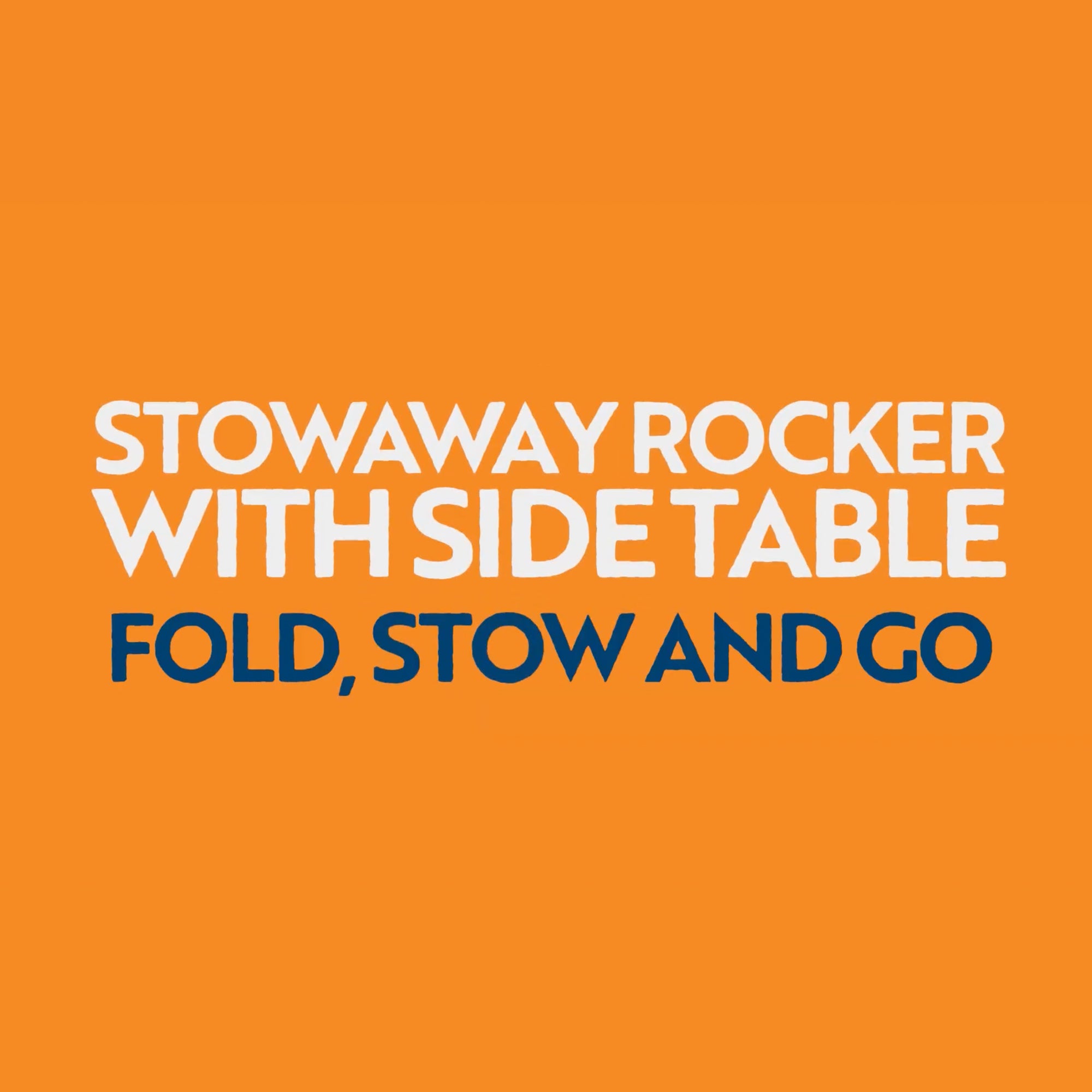 An overview video showing the features and technology of the Stowaway Rocker with Side Table. 