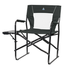Slim Fold Director's Chair XL, Dark Charcoal, Front Left