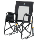 Side angle of black stowaway rocker. 