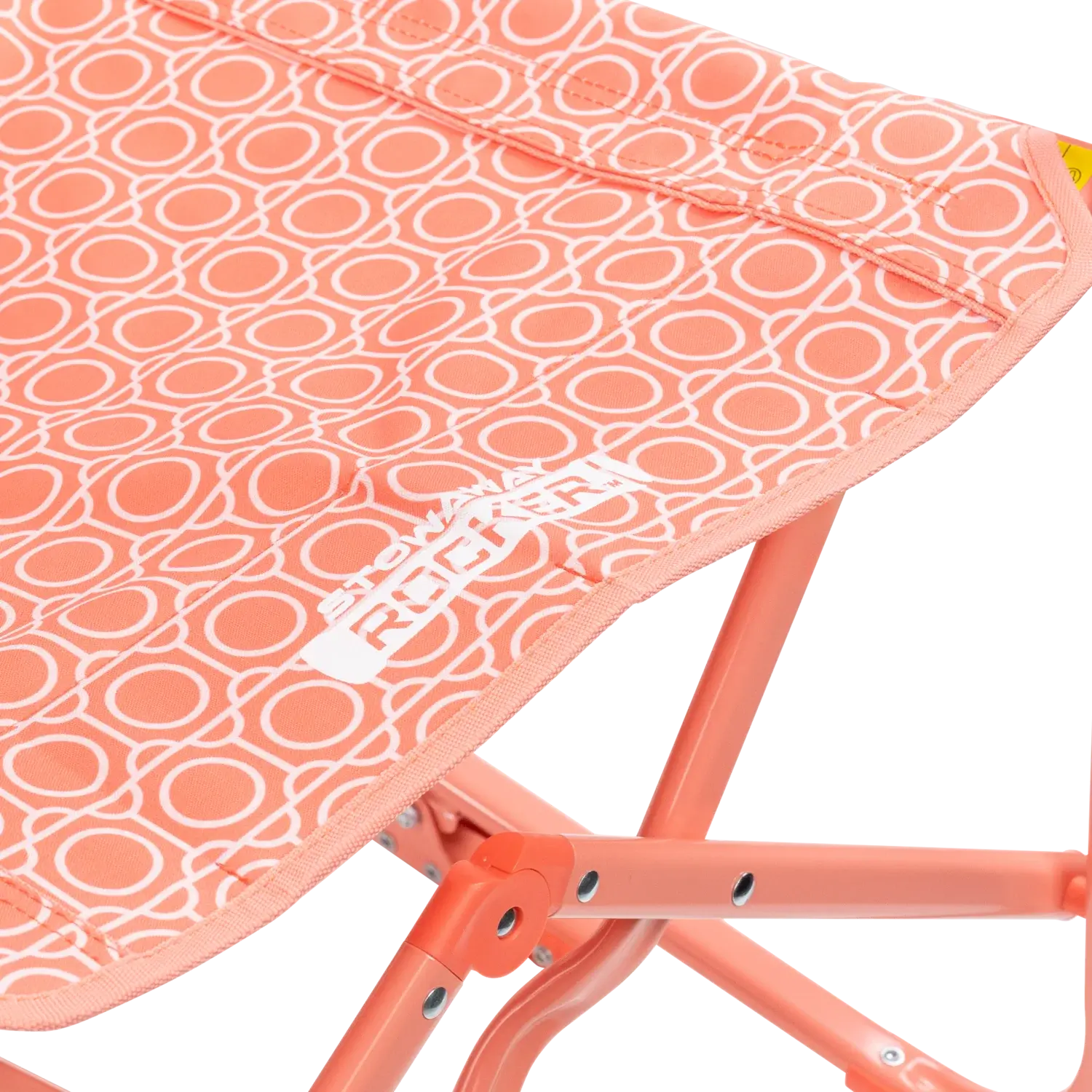 Infinity Comfort Edge on Coral Mosaic Stowaway Rocker.
