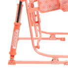 Spring-Action shocks on the Coral Mosaic Stowaway Rocker. 