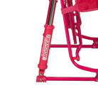 Spring-Action shocks on the Bright Pink Stowaway Rocker. 