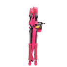 Front view of the folded Stowaway Rocker in pink flame waves.