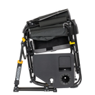 Stowaway Rocker with Side Table, Dark Charcoal, Folded Side