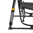 Stowaway Rocker with Side Table, Dark Charcoal, Shock Detail