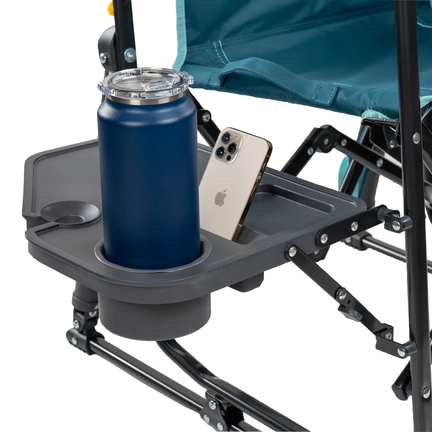 Stowaway Rocker with Side Table, Teal, Side Table