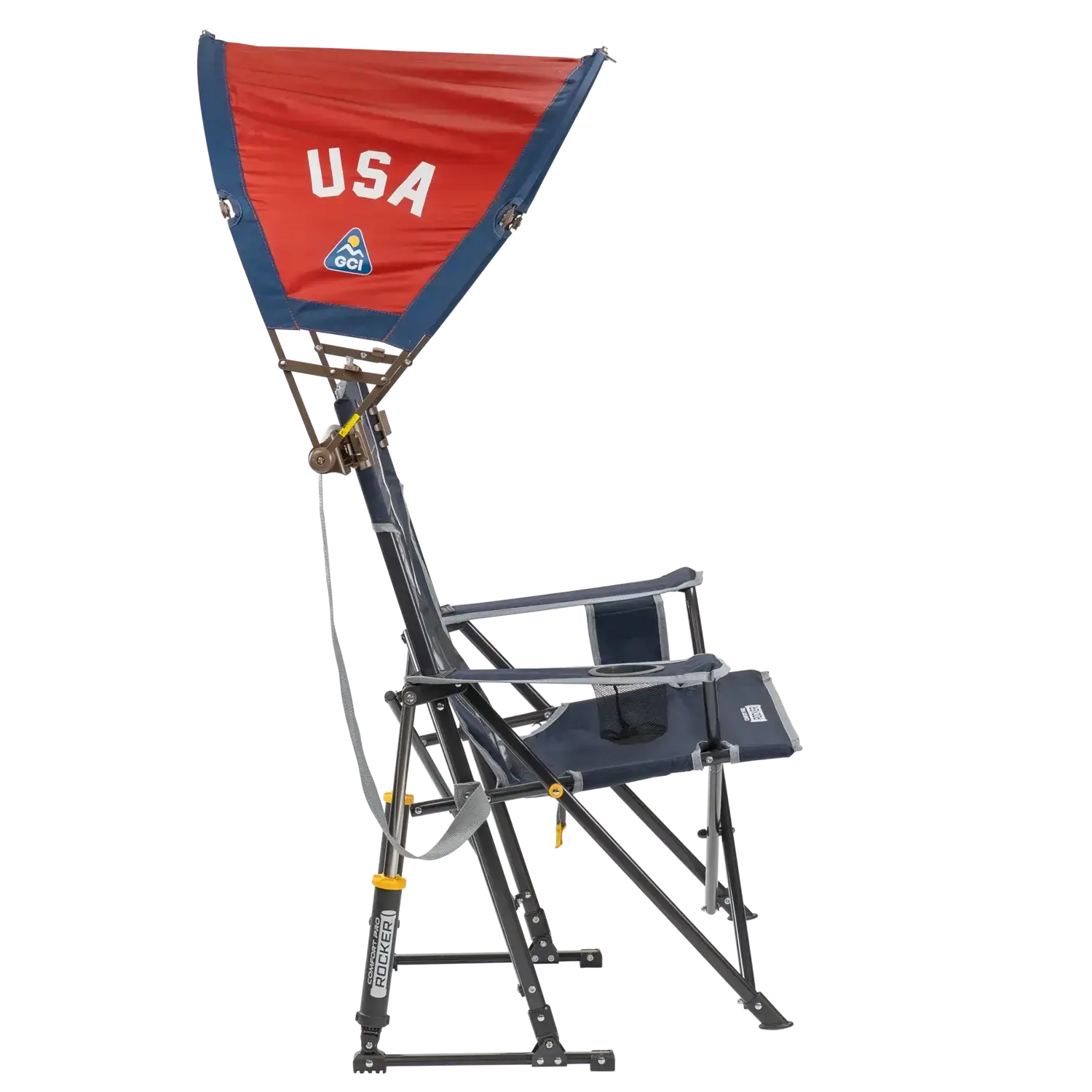 SunShade Accessory, USA Anniversary Deluxe, Mounted on Rocker, Side