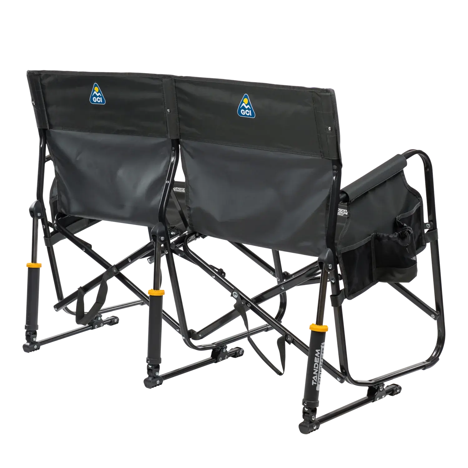 Tandem Rocker, Dark Charcoal, Back Right