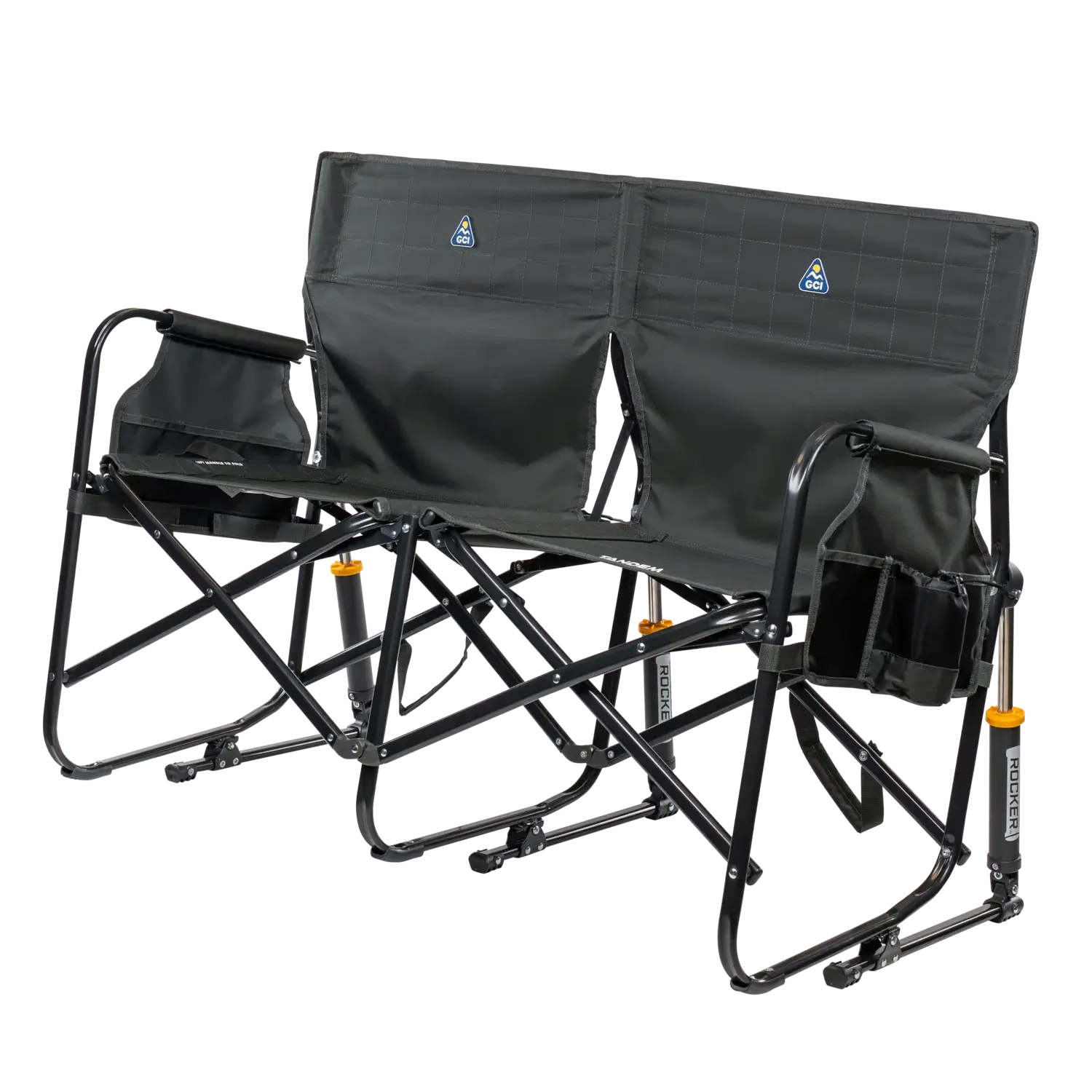 Tandem Rocker, Dark Charcoal, Front Left