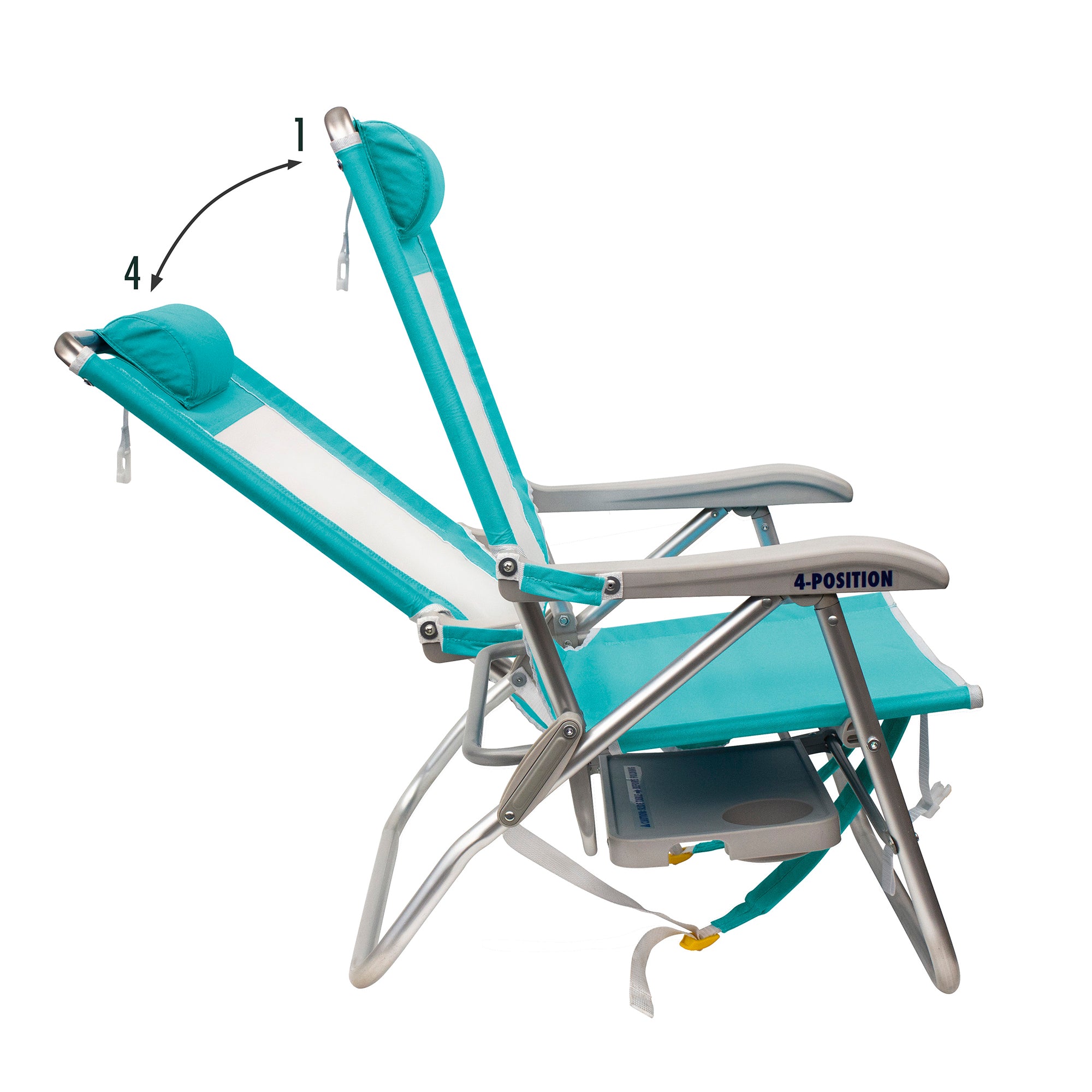 Big Surf with Slide Table, Seafoam Green, Recline