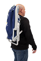 Backpack Beach Chair, Nautical Blue, Shoulder Strap