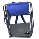 Slim-Fold Event Chair, Royal Blue, Side