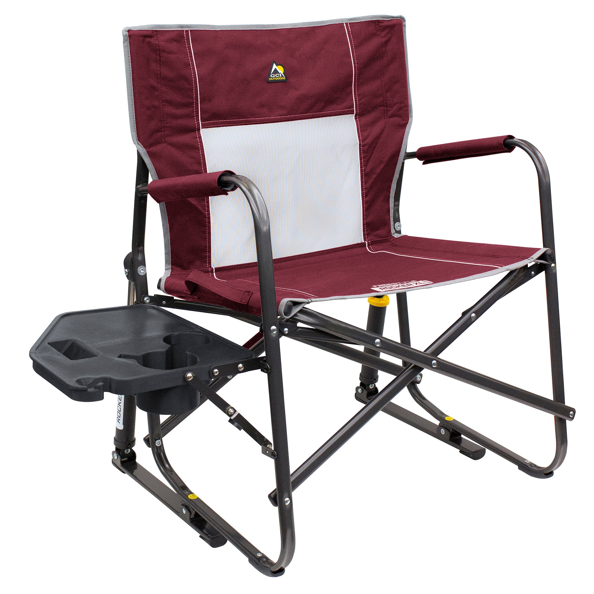 Freestyle Rocker XL with Side Table, Cinnamon, Table Out Front