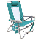 Bi-Fold Beach Chair, Seafoam Green, Front