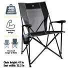 Eazy Chair XL, Black, Technical Specs